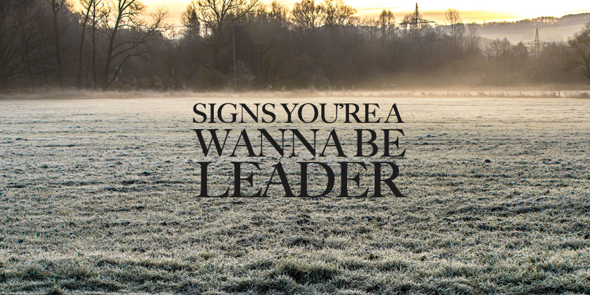 5 Signs You’re Just A Wanna Be Leader